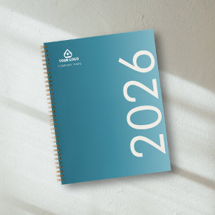 Carnet Logo médical de clinicien à dégradé de sarcelle
