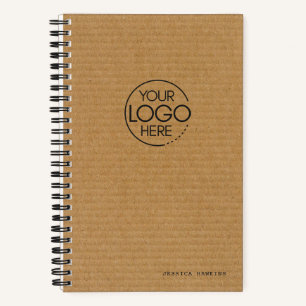 Carnet Logo moderne en carton ondulé Brown tendance