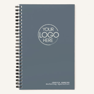 Carnet Logo moderne tendance Dusty Blue