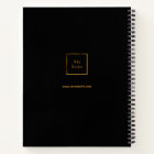 Logo or noir monogramme entreprise moderne