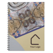 Logo ou code QR d'accents abstraits simples et mod