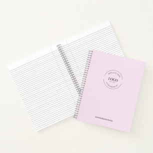 Carnet Logo personnalisé minimaliste simple de couleur ro