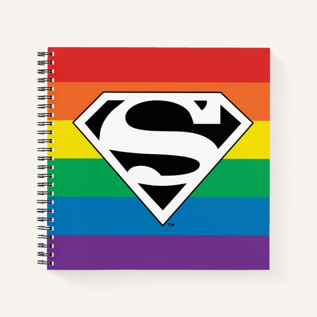 Carnet Logo Rainbow Superman (Devant)