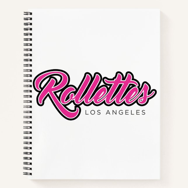 Carnet Logo rose pour ordinateur portable Rollettes (Devant)