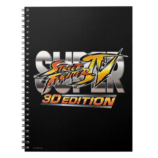 Carnet Logo superbe de l'édition 3D de Street Fighter IV (Devant)