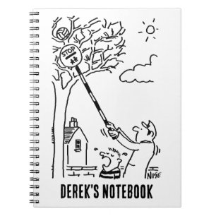 Carnet Lollipop Man aide à obtenir une balle d'un arbre