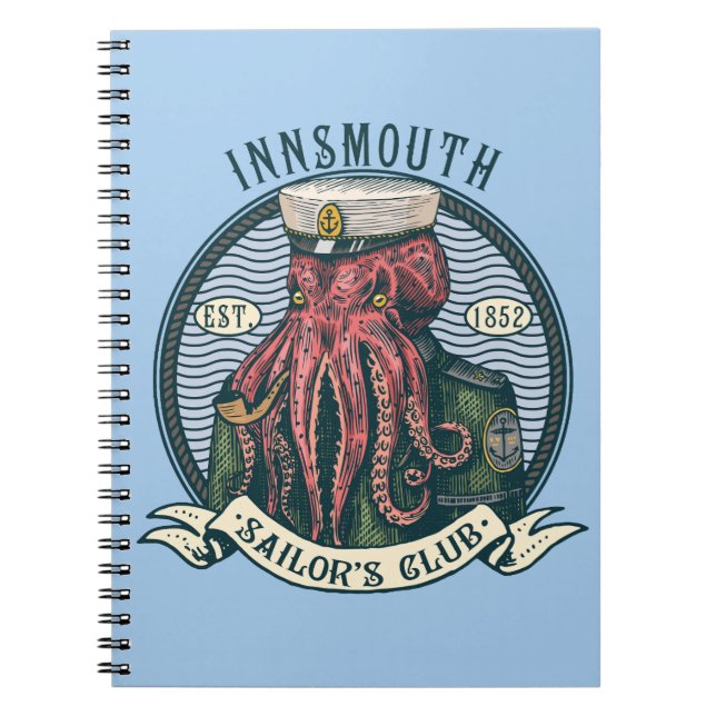 Carnet L'Ombre sur la voile de Lovecraft Innsmouth (Devant)