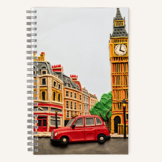 Carnet London Street Scene in Playdough