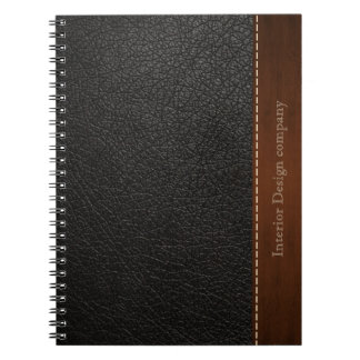 Carnet look cuir noir