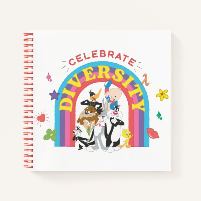 Carnet LOONEY TUNES™ - Celebrate Diversity Pride Arc-en-c (Devant)