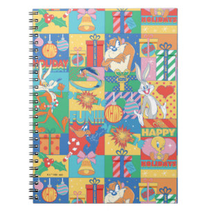 Carnet LOONEY TUNES™   Joyeuses fêtes Motif de Noël
