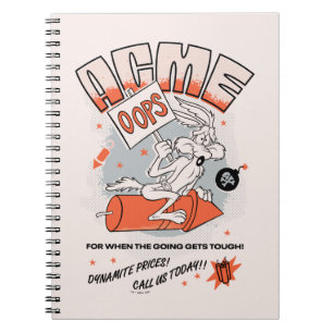 Carnet LOONEY TUNES™   WILE E. COYOTE™ ACME Dynamite