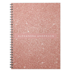 Carnet L'or rougissent monogramme rose de parties