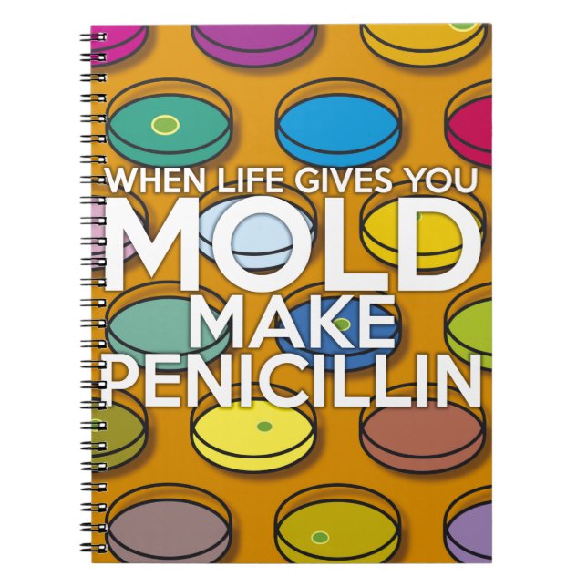 CARNET LORSQUE LA VIE VOUS DONNE MOLD FAIRE PENICILLIN (Devant)