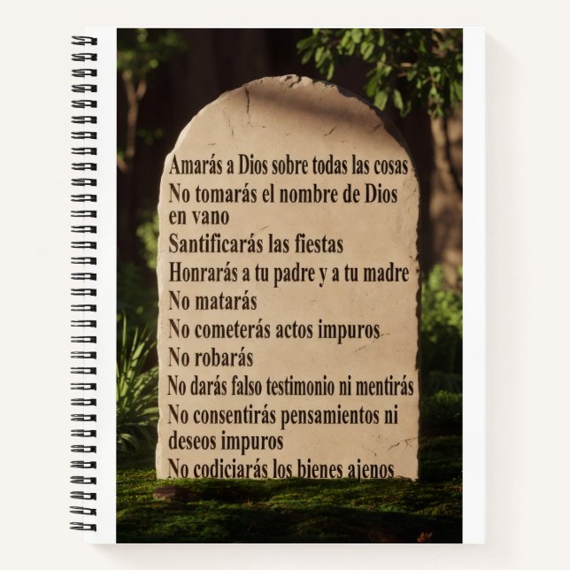 Carnet Los 10 mandamientos (Devant)