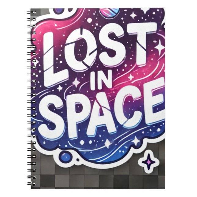 Carnet Lost in Space - Vibrant Galaxy Sticker (Devant)