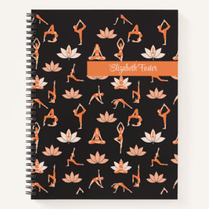 Carnet Lotus Blossom Yoga Girls personnalisable