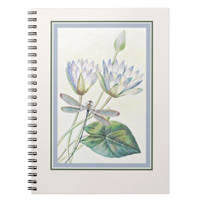 Carnet Lotus et libellule (Devant)