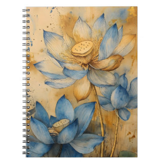 Carnet Lotus sacré (Nelumbo nucifera), une plante aquatiq