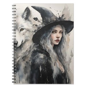 Carnet Loup blanc et sorcière