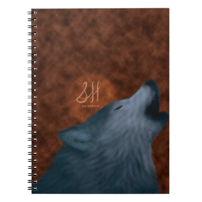 Carnet Loup d'hurlement (Devant)