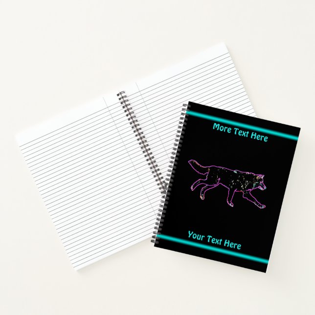Carnet Loup électrique (Intérieur)