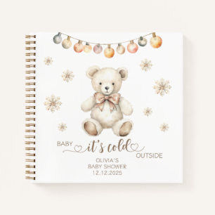 Carnet L'ours d'hiver Bébé son froid dehors baby shower