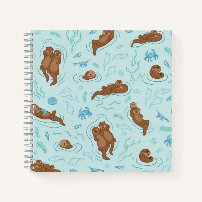 Carnet Loutre amusant clair (Devant)