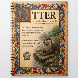 Carnet Loutre, Art de Bestiaire Médiéval