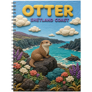 Carnet Loutre côte des Shetland moderne KlayKoo