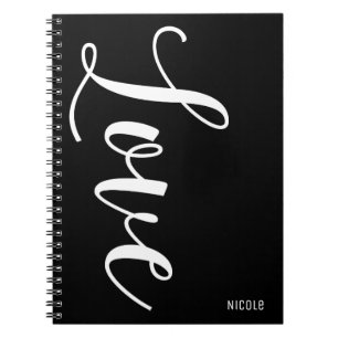 Carnet LOVE Chic Personnalisé Type Inspirant