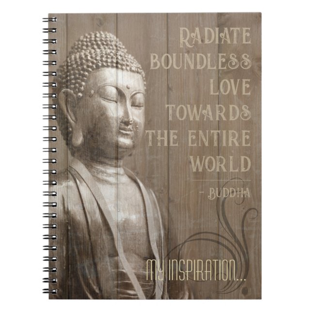 Carnet Love Citation Inspirant Bouddha Art Bouddhiste Dir (Devant)