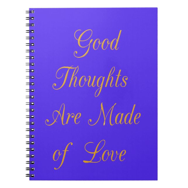 Carnet Love Create Your Own Good Thoughts (Devant)