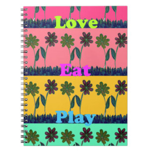 Carnet Love Eat Play Art Print