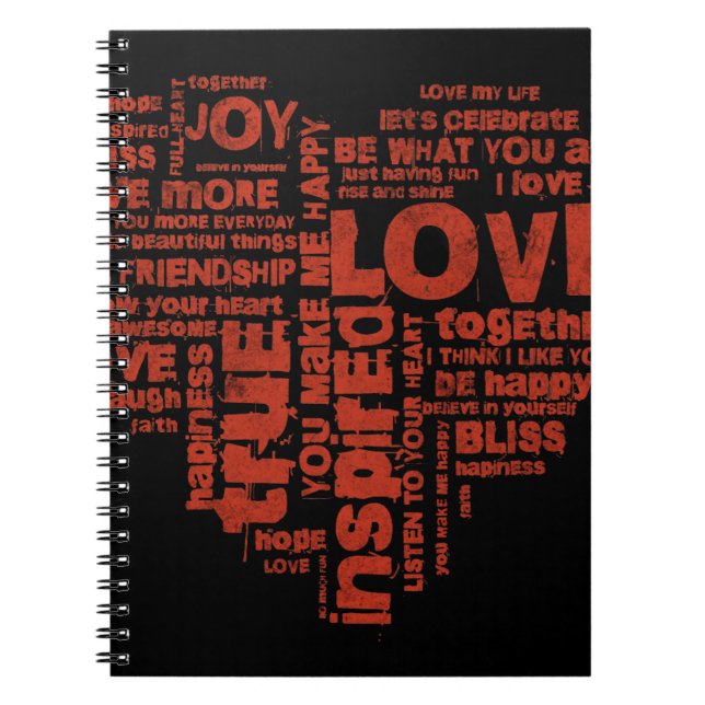 Carnet Love Joy Inspiration Mots Saint Valentin (Devant)