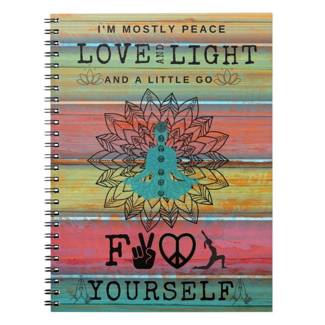 Carnet Love & Light Yoga (Devant)