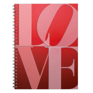 Carnet Love Romance Rouge rose