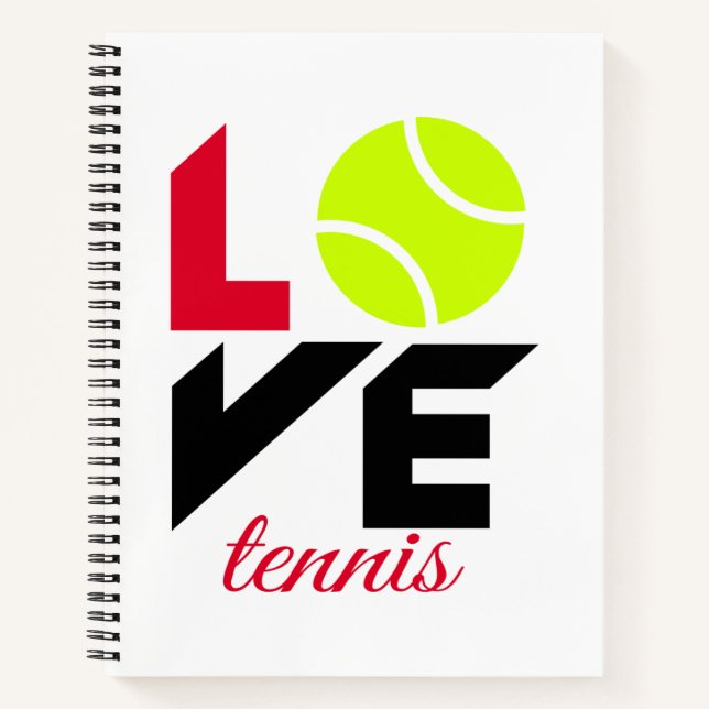 Carnet Love tennis (Devant)