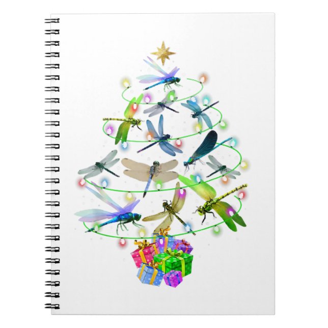 Carnet Lovers de l'insecte Dragonfly Christmas (Devant)