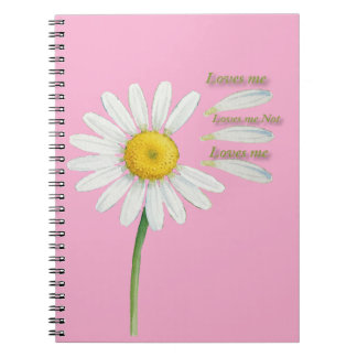 Carnet Loves Me, Loves Me Not Daisy – Romantic Watercolor