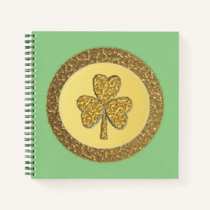 Carnet Lucky Irish Shamrock Gold Coin