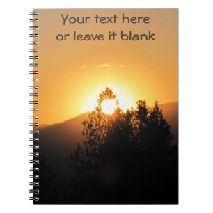 Carnet Lumière pour l'inspiration Coucher de soleil lumin