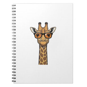 Carnet Lunettes de soleil de girafe cool Vintage Chemise