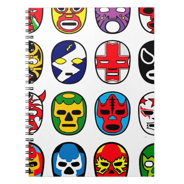 Carnet Lutte mexicaine de lutteur de masque de Lucha (Devant)