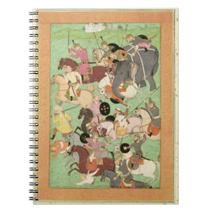 Carnet Luttez entre les forces de l'Iran et Turan, illus