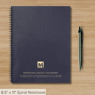 Carnet Luxe Blue and Gold Professional
