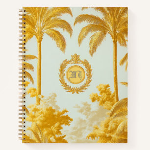 Carnet Luxe Imperial Gold Palm Tree Business