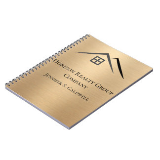 Carnet Luxueux Métallurgique Or Immobilier