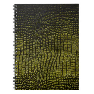 Carnet Luxury dark crocodile texture