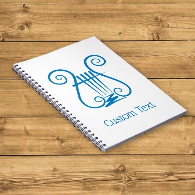 Carnet Lyre Bleue (Créateur téléchargé)